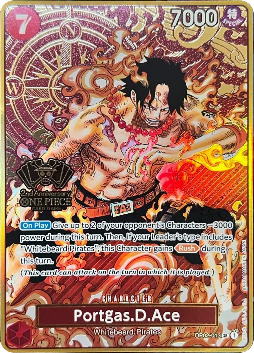 Portgas.D.Ace (Japanese Version 2nd Anniversary Set) [One Piece Promotion Cards] | Good Games North
