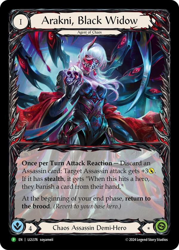 Arakni, Black Widow (Extended Art) [LGS376] (Promo)  Rainbow Foil | Good Games North