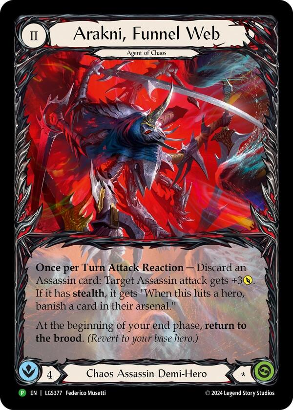 Arakni, Funnel Web (Extended Art) [LGS377] (Promo)  Rainbow Foil | Good Games North