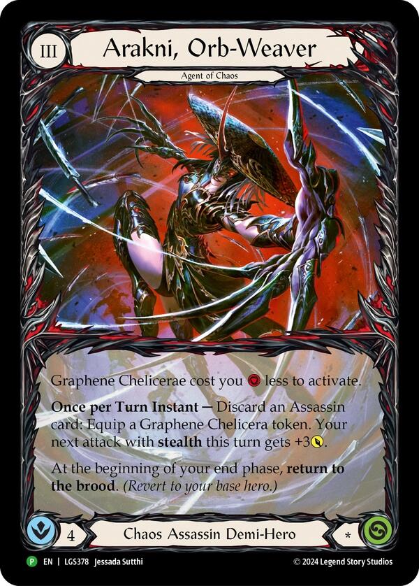 Arakni, Orb-Weaver (Extended Art) [LGS378] (Promo)  Rainbow Foil | Good Games North