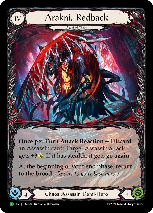 Arakni, Redback (Extended Art) [LGS379] (Promo)  Rainbow Foil | Good Games North
