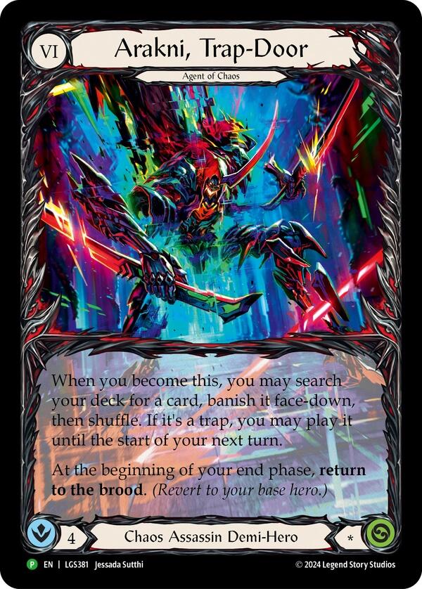 Arakni, Trap-Door (Extended Art) [LGS381] (Promo)  Rainbow Foil | Good Games North