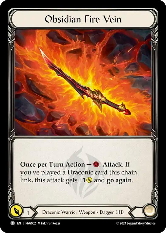 Obsidian Fire Vein [FNG002] (The Hunted Fang Blitz Deck) | Good Games North