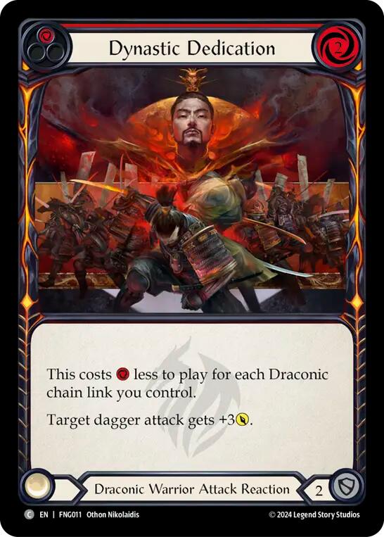 Dynastic Dedication (Red) [FNG011] (The Hunted Fang Blitz Deck) | Good Games North