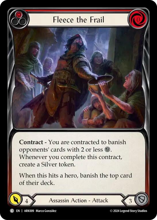 Fleece the Frail (Red) [ARK009] (The Hunted Arakni Blitz Deck) | Good Games North