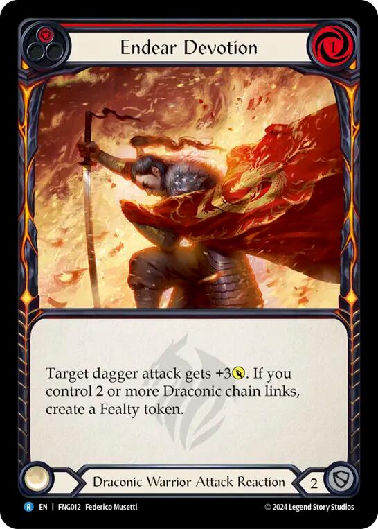 Endear Devotion (Red) [FNG012] (The Hunted Fang Blitz Deck) | Good Games North