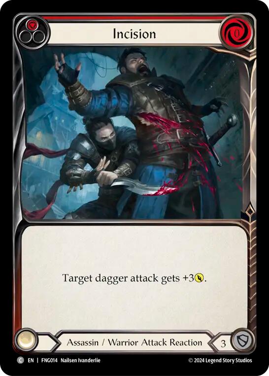 Incision (Red) [FNG014] (The Hunted Fang Blitz Deck) | Good Games North