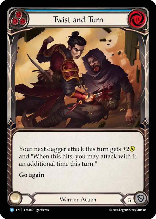 Twist and Turn (Blue) [FNG027] (The Hunted Fang Blitz Deck) | Good Games North