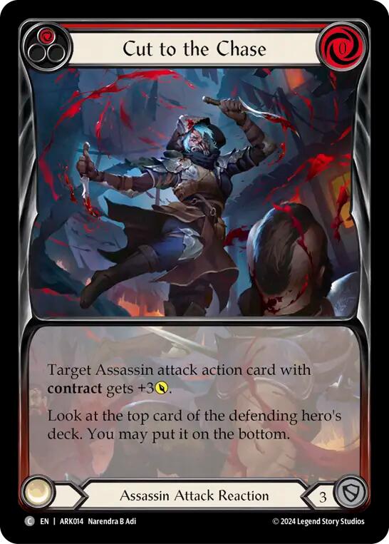 Cut to the Chase (Red) (Extended Art) [ARK014] (The Hunted Arakni Blitz Deck) | Good Games North