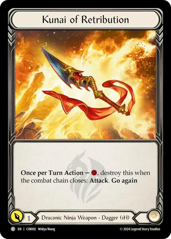 Kunai of Retribution [CIN002] (The Hunted Cindra Blitz Deck) | Good Games North