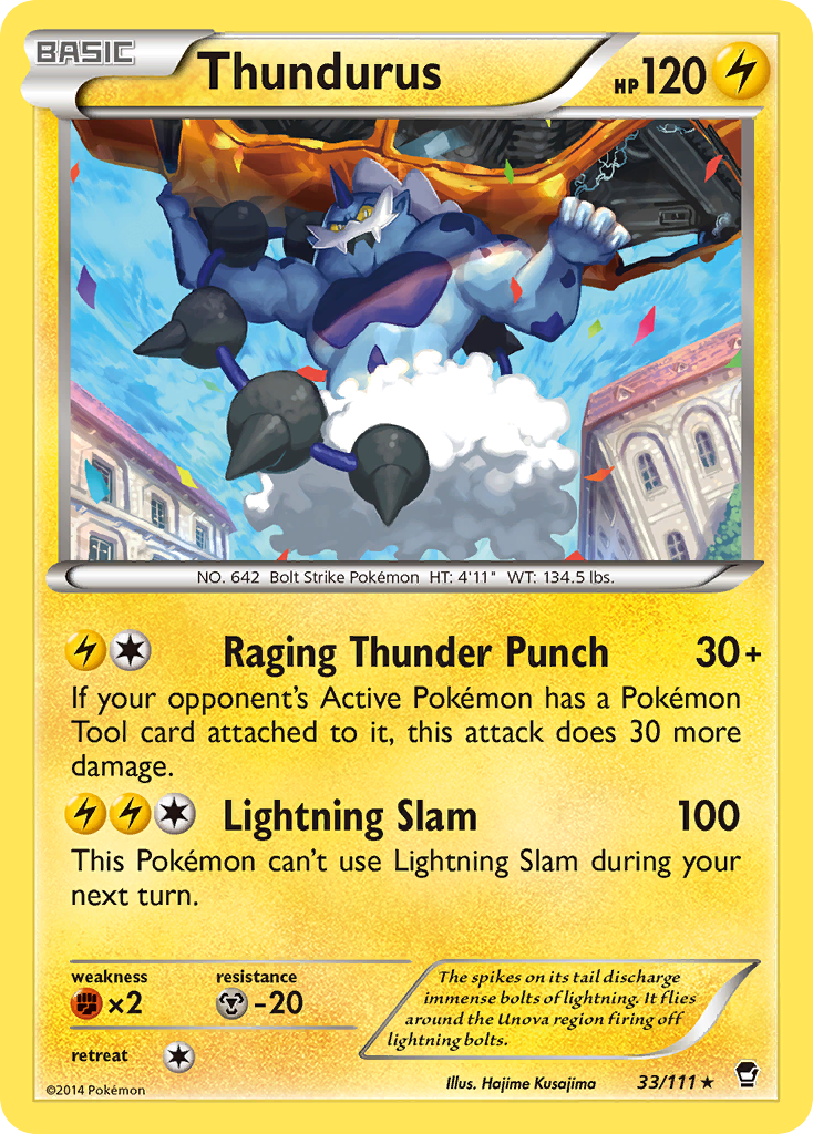Thundurus (33/111) [XY: Furious Fists] | Good Games North