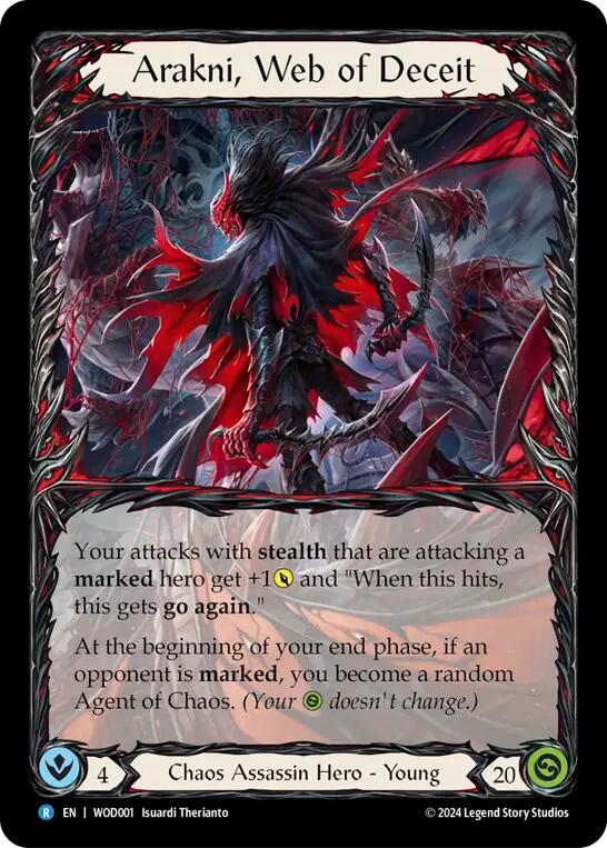 Arakni, Web of Deceit [WOD001] (The Hunted Arakni, Web of Deceit Blitz Deck)  Rainbow Foil | Good Games North