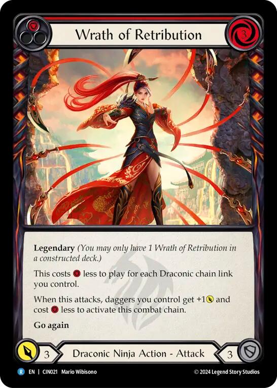 Wrath of Retribution (Red) [CIN021] (The Hunted Cindra Blitz Deck) | Good Games North