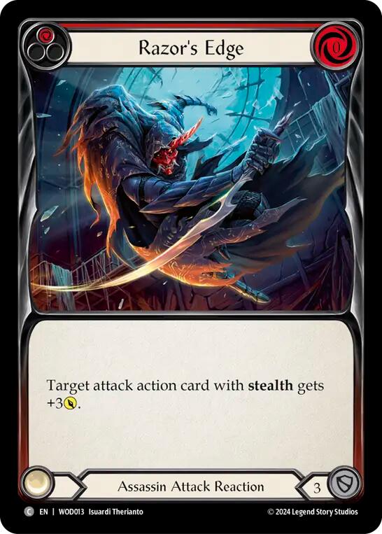 Razor's Edge (Red) [WOD013] (The Hunted Arakni, Web of Deceit Blitz Deck) | Good Games North