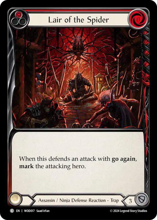 Lair of the Spider (Red) [WOD017] (The Hunted Arakni, Web of Deceit Blitz Deck) | Good Games North