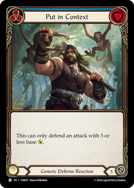 Put in Context (Blue) [CIN027] (The Hunted Cindra Blitz Deck) | Good Games North