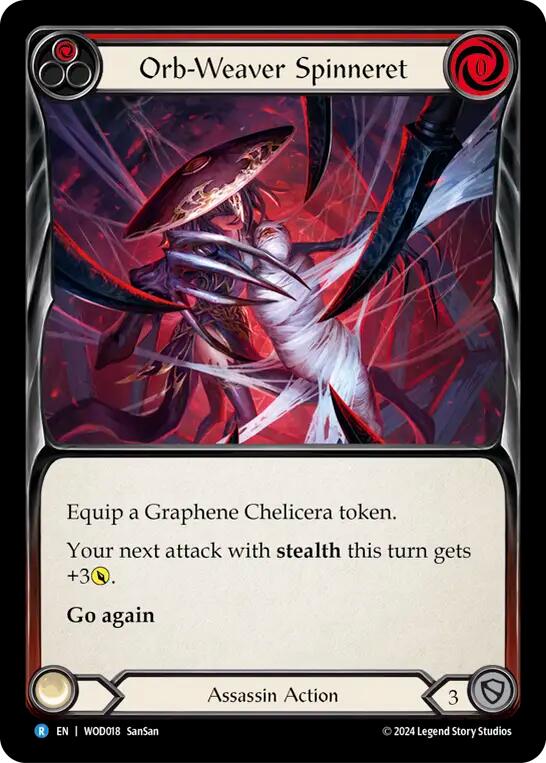 Orb-Weaver Spinneret (Red) [WOD018] (The Hunted Arakni, Web of Deceit Blitz Deck) | Good Games North