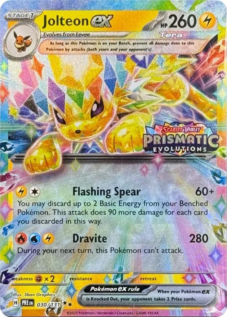 Jolteon ex (030/131) (Prismatic Evolutions Stamp) [Scarlet & Violet: Prismatic Evolutions] | Good Games North