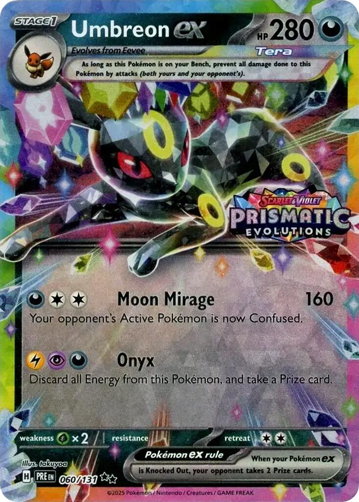 Umbreon ex (060/131) (Prismatic Evolutions Stamp) [Scarlet & Violet: Prismatic Evolutions] | Good Games North