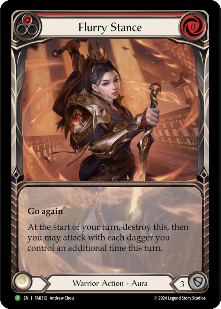 Flurry Stance [FAB312] (Promo)  Rainbow Foil | Good Games North