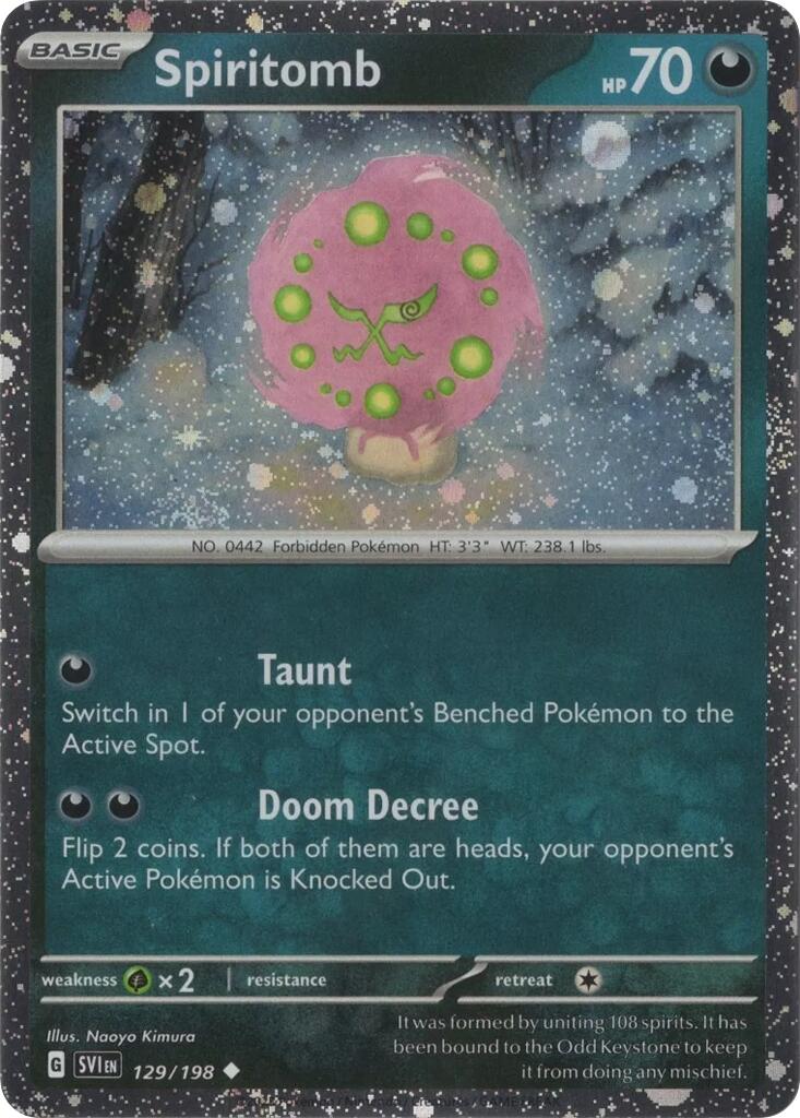Spiritomb (129/198) (Cosmo Holo) [Scarlet & Violet: Black Star Promos] | Good Games North