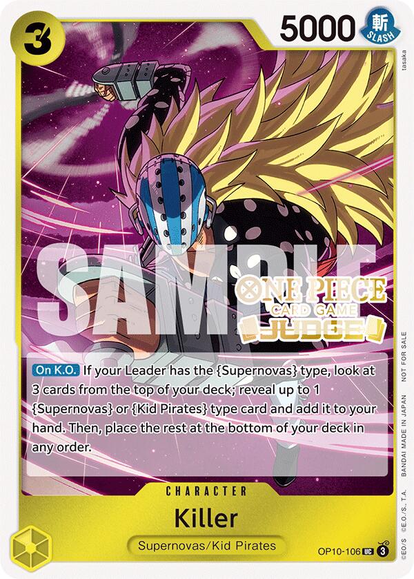 Killer (Judge Pack Vol. 5) [One Piece Promotion Cards] | Good Games North