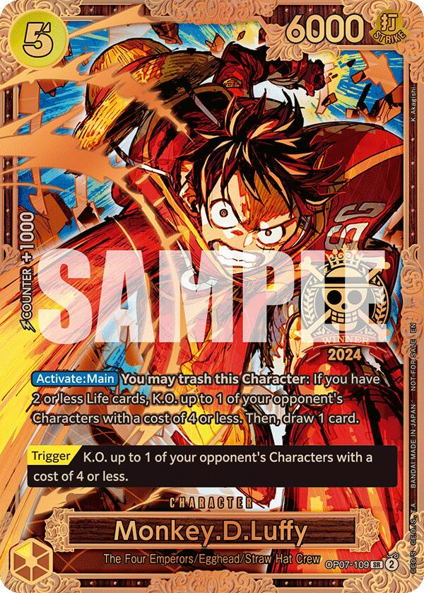 Monkey.D.Luffy (Championship 2024 World Final 3rd Place) [One Piece Promotion Cards] | Good Games North