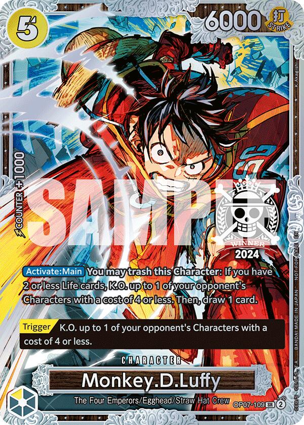 Monkey.D.Luffy (Championship 2024 World Final 2nd Place) [One Piece Promotion Cards] | Good Games North