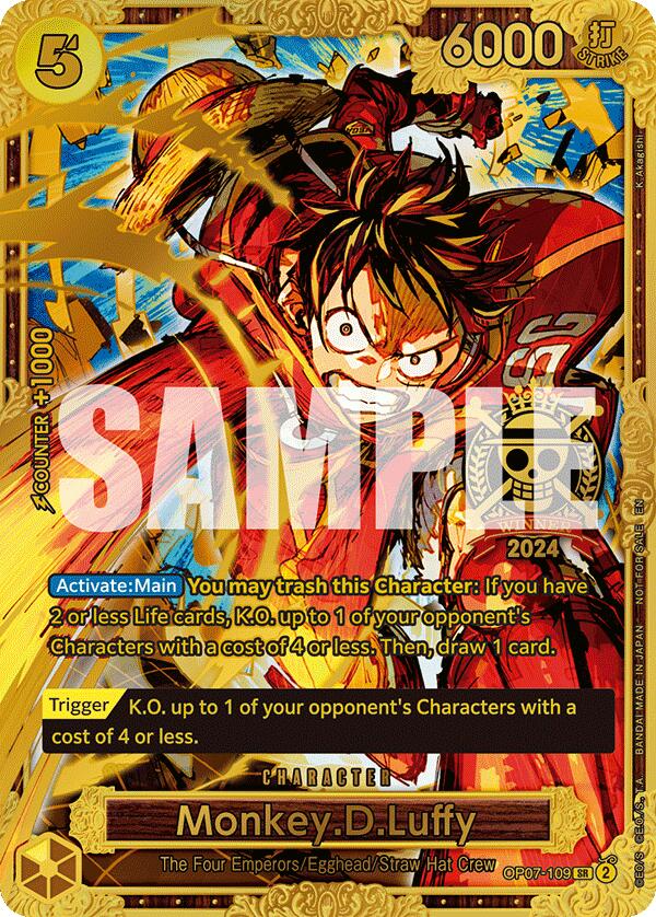 Monkey.D.Luffy (Championship 2024 World Final 1st Place) [One Piece Promotion Cards] | Good Games North