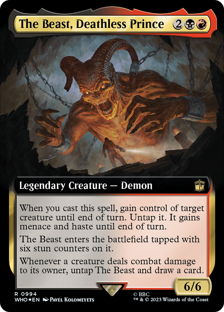 The Beast, Deathless Prince (Extended Art) (Surge Foil) [Doctor Who] | Good Games North