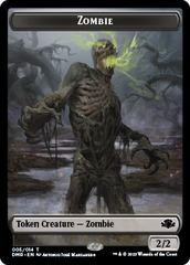 Zombie // Squirrel Double-Sided Token [Dominaria Remastered Tokens] | Good Games North