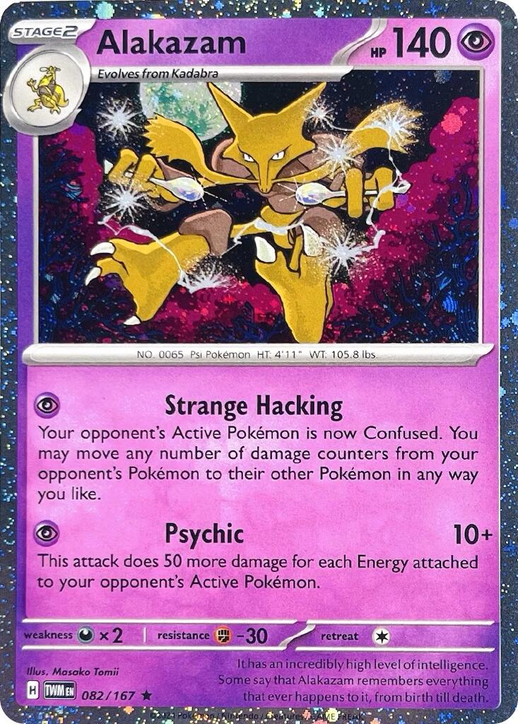 Alakazam (082/167) (Cosmos Holo) [Scarlet & Violet: Twilight Masquerade] | Good Games North