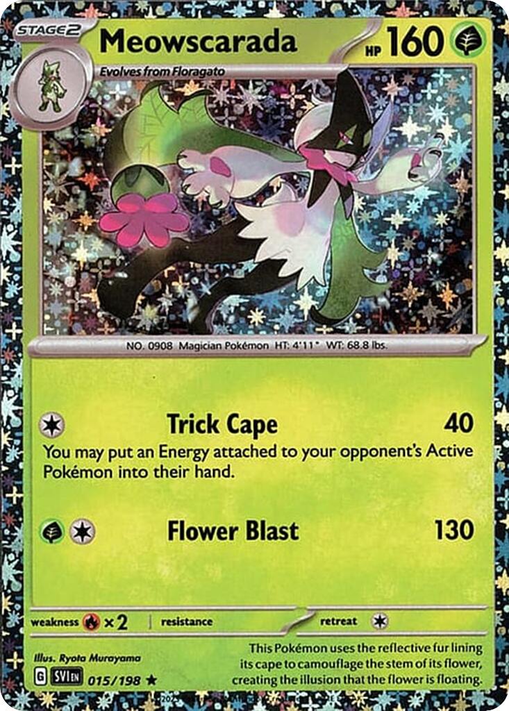 Meowscarada (015/198) (Sparkle Holo) [Miscellaneous Cards] | Good Games North