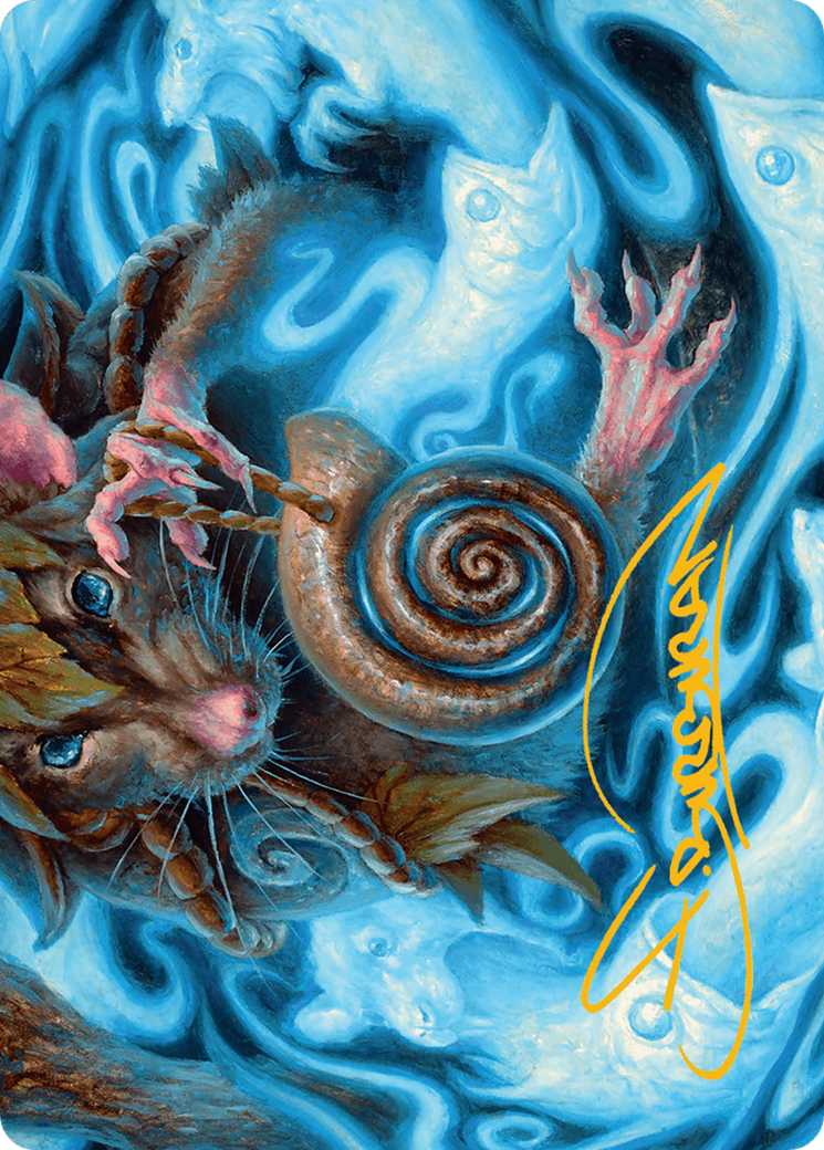 Mind Spiral Art Card (Gold-Stamped Signature) [Bloomburrow Art Series] | Good Games North