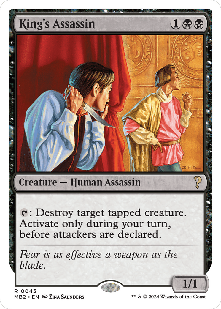 King's Assassin (White Border) [Mystery Booster 2] | Good Games North
