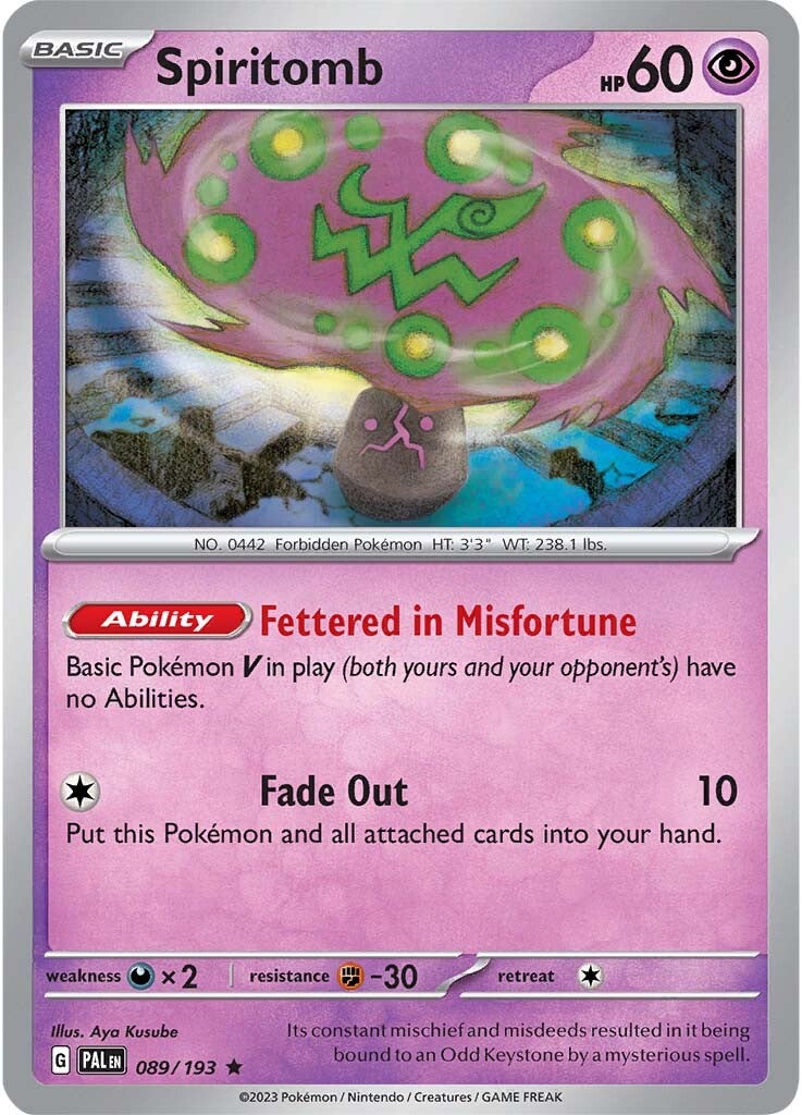Spiritomb (089/193) [Scarlet & Violet: Paldea Evolved] | Good Games North