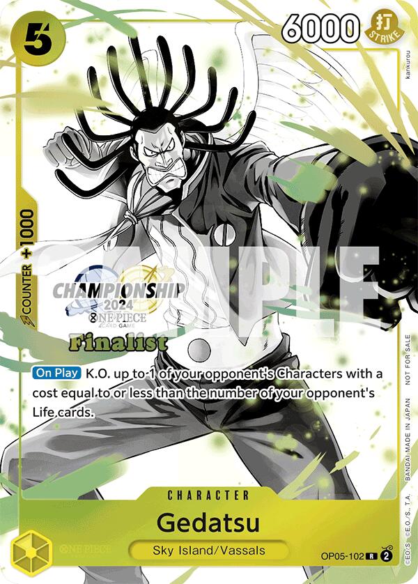 Gedatsu (Championship 2024 Card Set Vol. 2) [Finalist] [One Piece Promotion Cards] | Good Games North