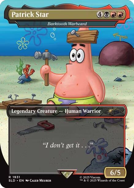 Patrick Star - Barktooth Warbeard [Secret Lair Drop Series] | Good Games North