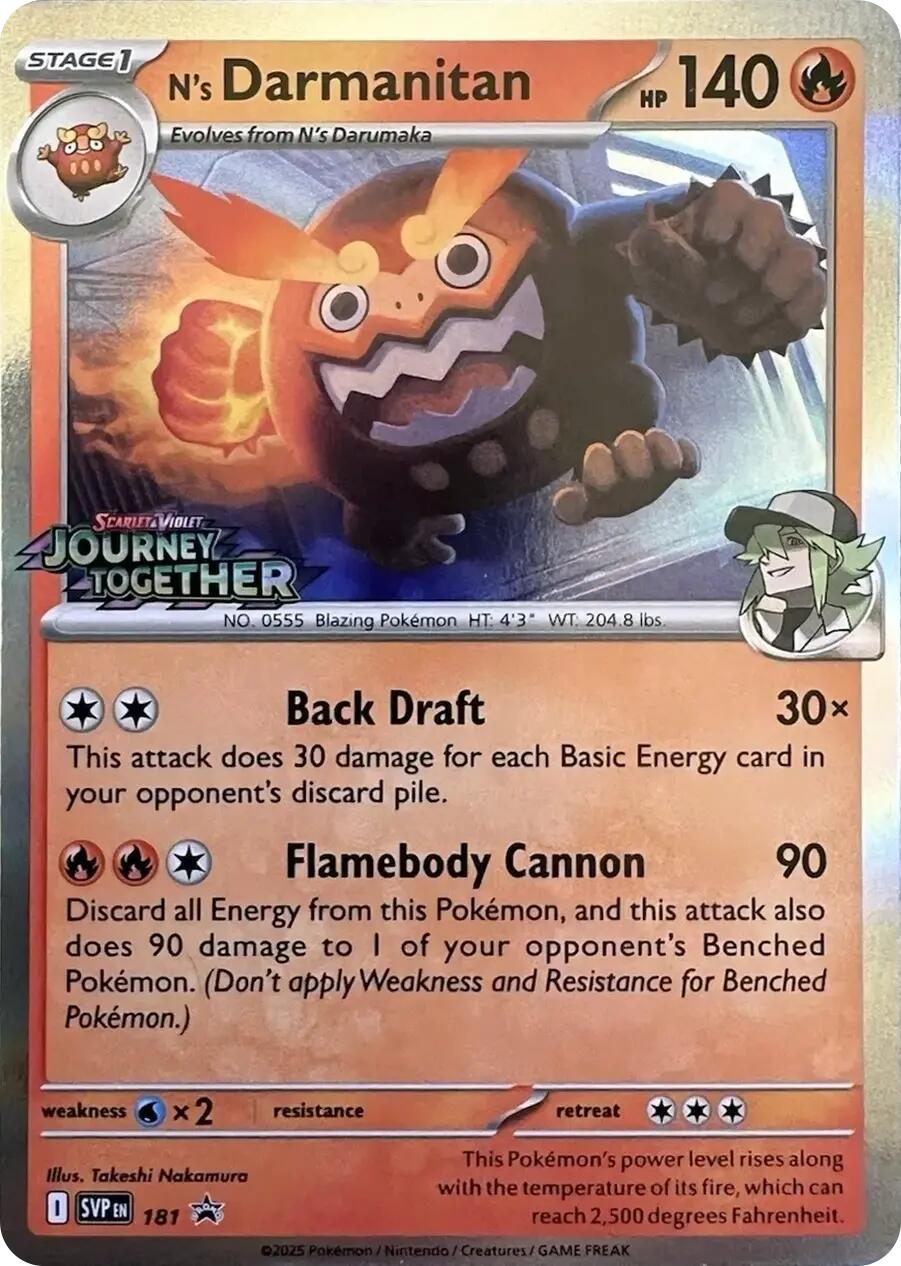N's Darmanitan (181) [Scarlet & Violet: Black Star Promos] | Good Games North