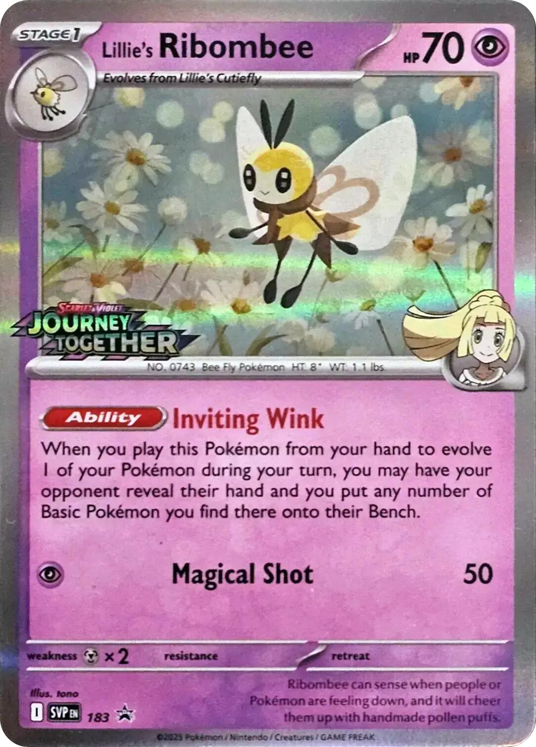 Lillie's Ribombee (183) [Scarlet & Violet: Black Star Promos] | Good Games North