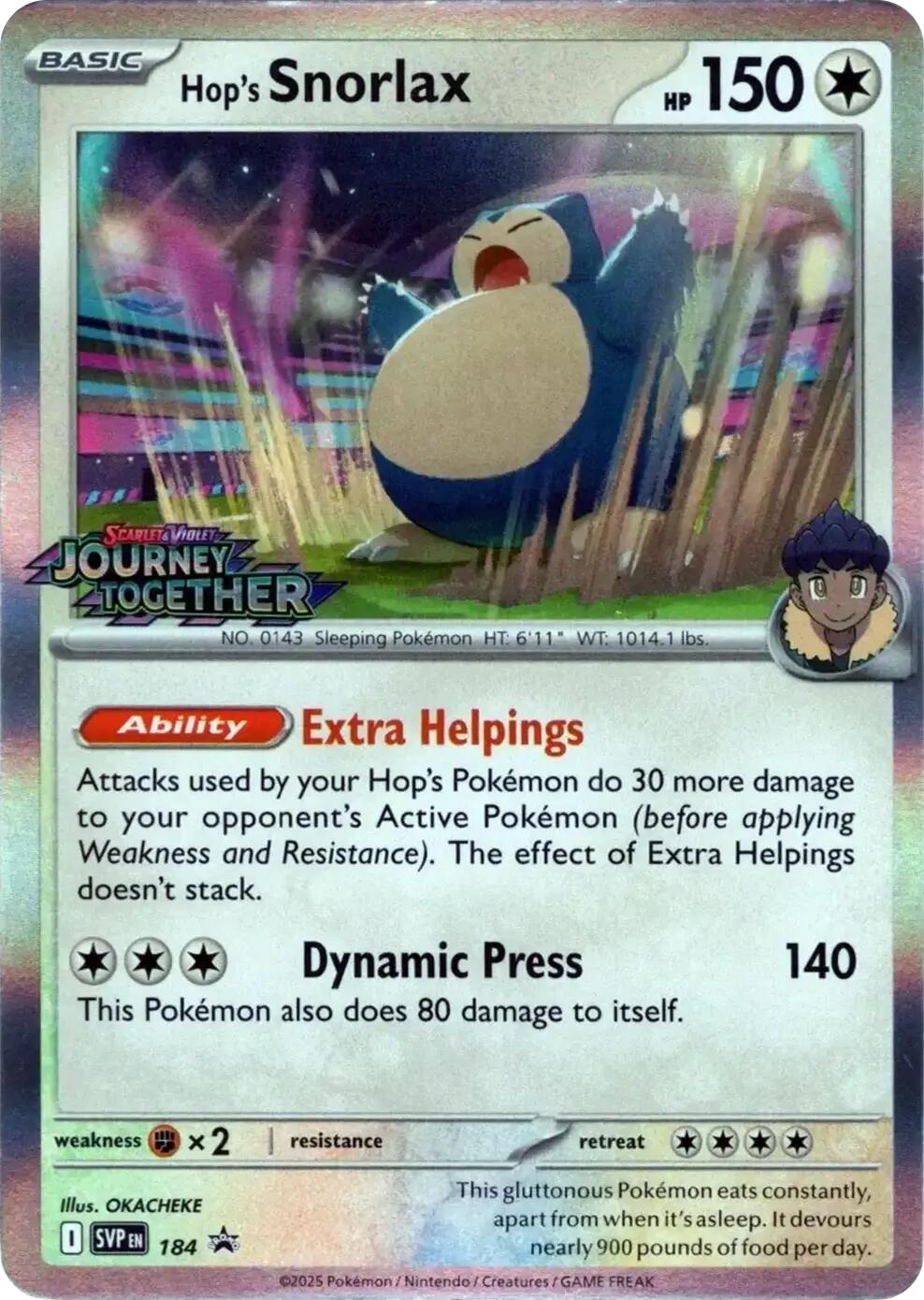 Hop's Snorlax (184) [Scarlet & Violet: Black Star Promos] | Good Games North