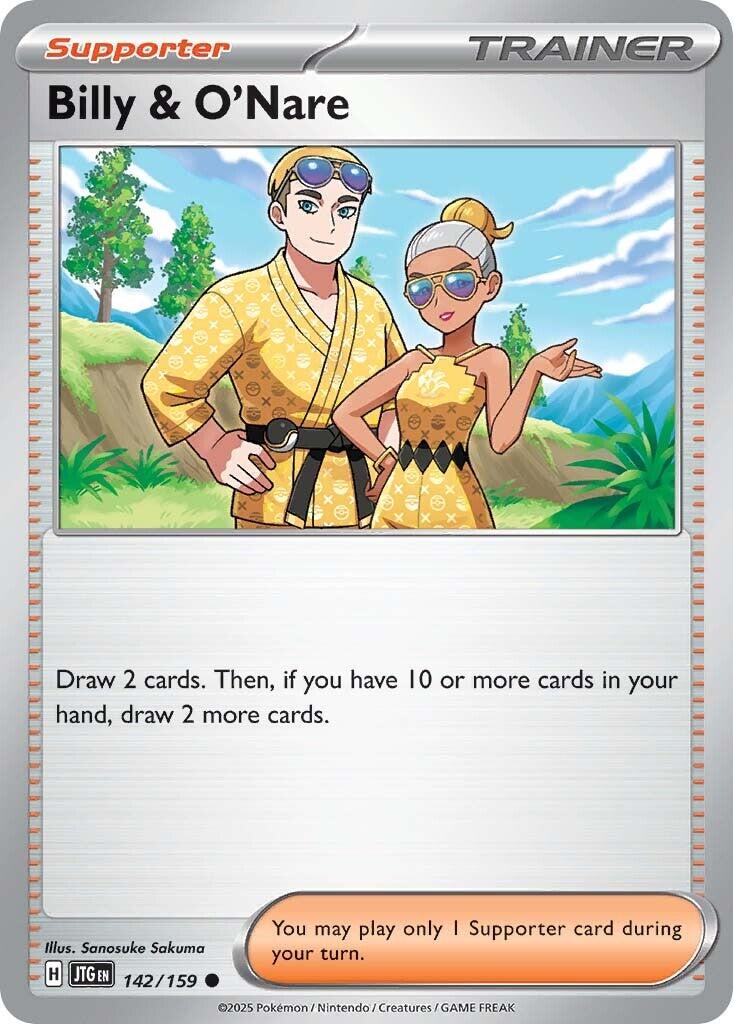 Billy & O'Nare (142/159) [Scarlet & Violet: Journey Together] | Good Games North