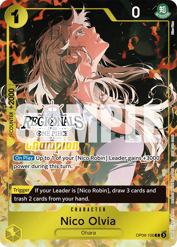 Nico Olvia (Offline Regional Champion Card Set 2025 Vol.1) [One Piece Promotion Cards] | Good Games North