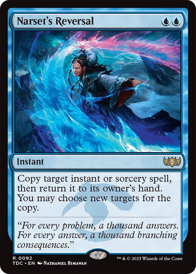 Narset's Reversal [Tarkir: Dragonstorm Commander] | Good Games North