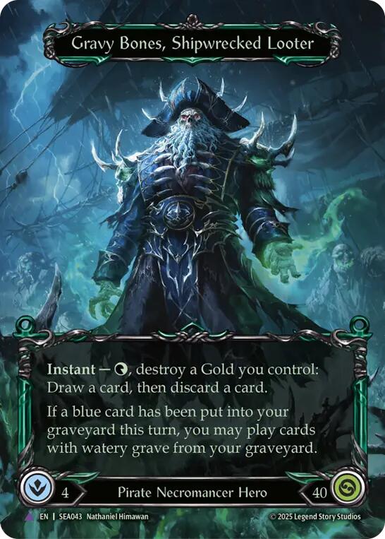 Gravy Bones, Shipwrecked Looter (Marvel) [SEA043] (High Seas)  Cold Foil | Good Games North