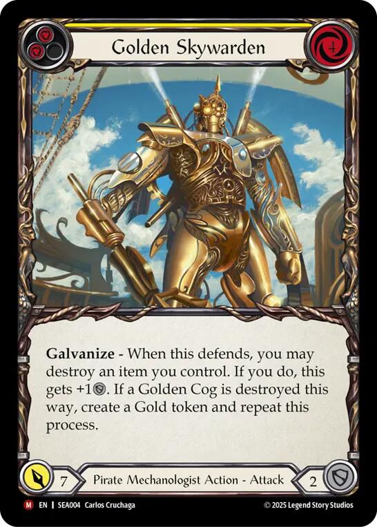 Golden Skywarden [SEA004] (High Seas)  Rainbow Foil | Good Games North