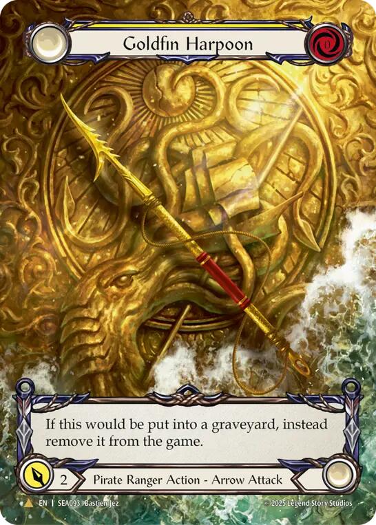 Goldfin Harpoon (Marvel) (Golden) [SEA093] (High Seas)  Cold Foil | Good Games North