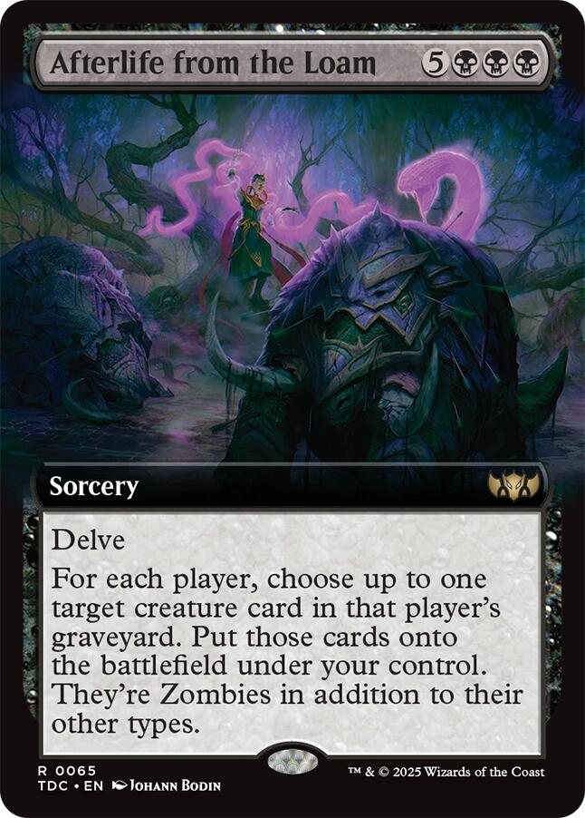 Afterlife from the Loam (Extended Art) [Tarkir: Dragonstorm Commander] | Good Games North