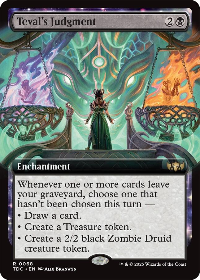 Teval's Judgment (Extended Art) [Tarkir: Dragonstorm Commander] | Good Games North
