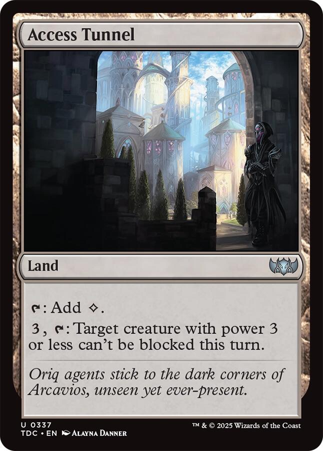 Access Tunnel [Tarkir: Dragonstorm Commander] | Good Games North